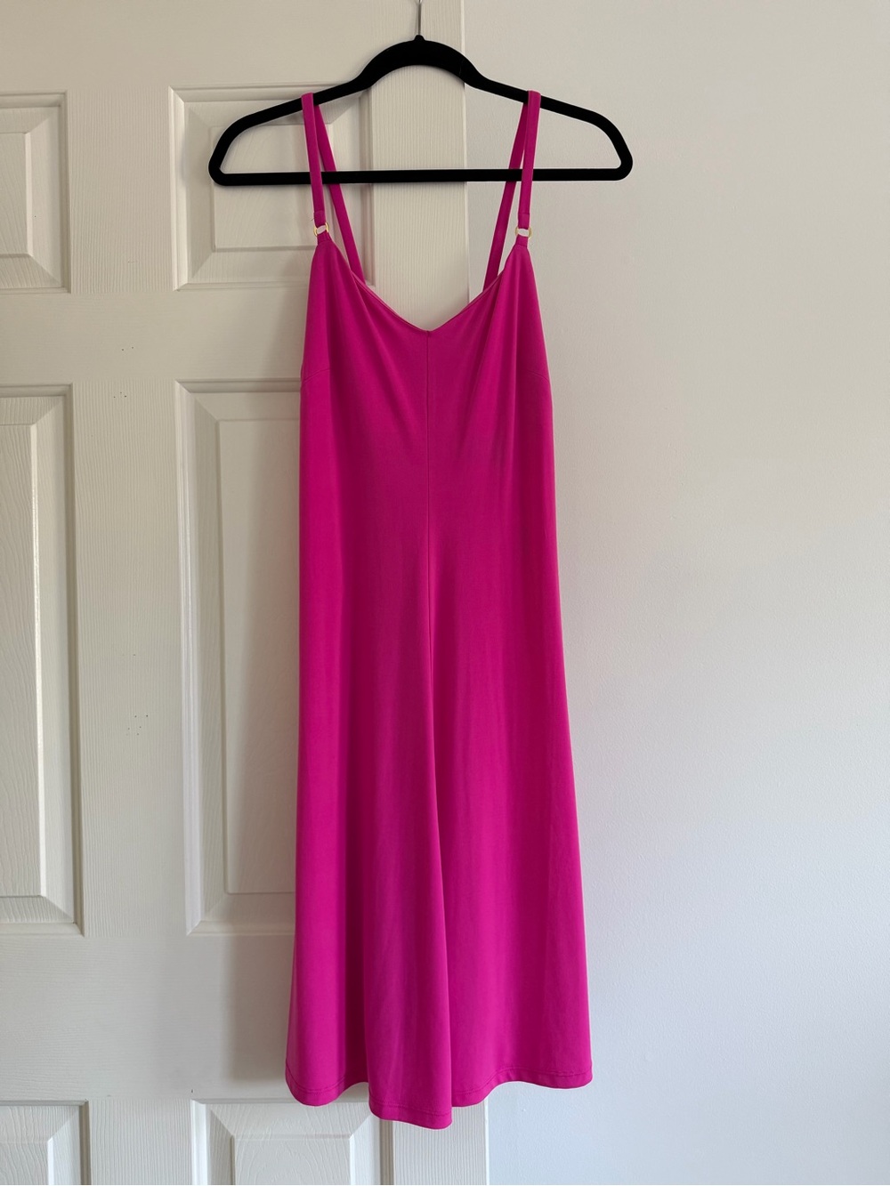 Calvin Klein Fuchsia Slip Dress with Adjustable Straps